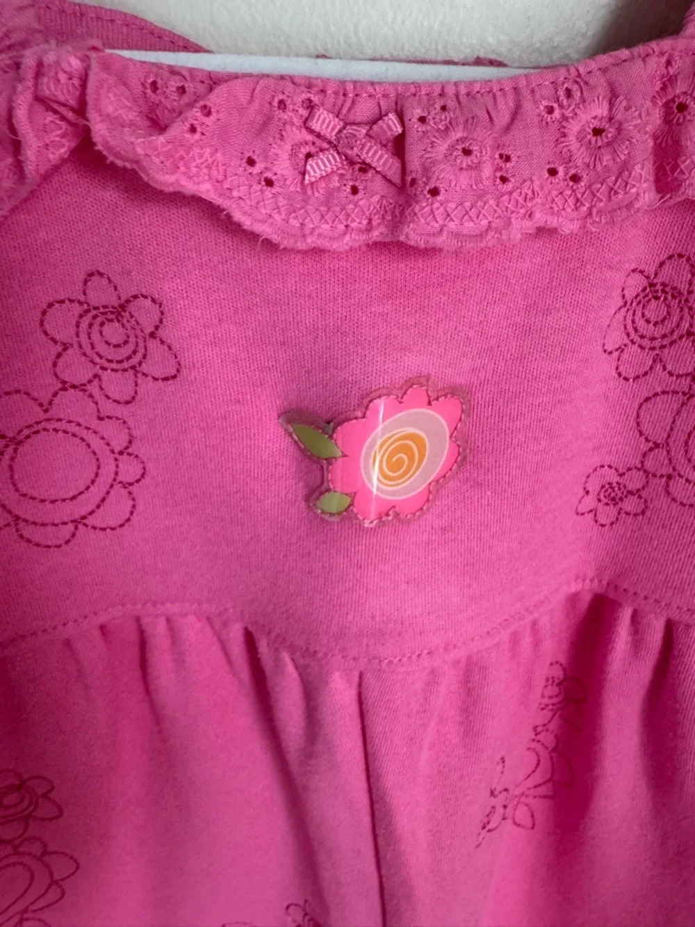 NWT Vintage Carters Pink Floral Baby Romper - 9 Months